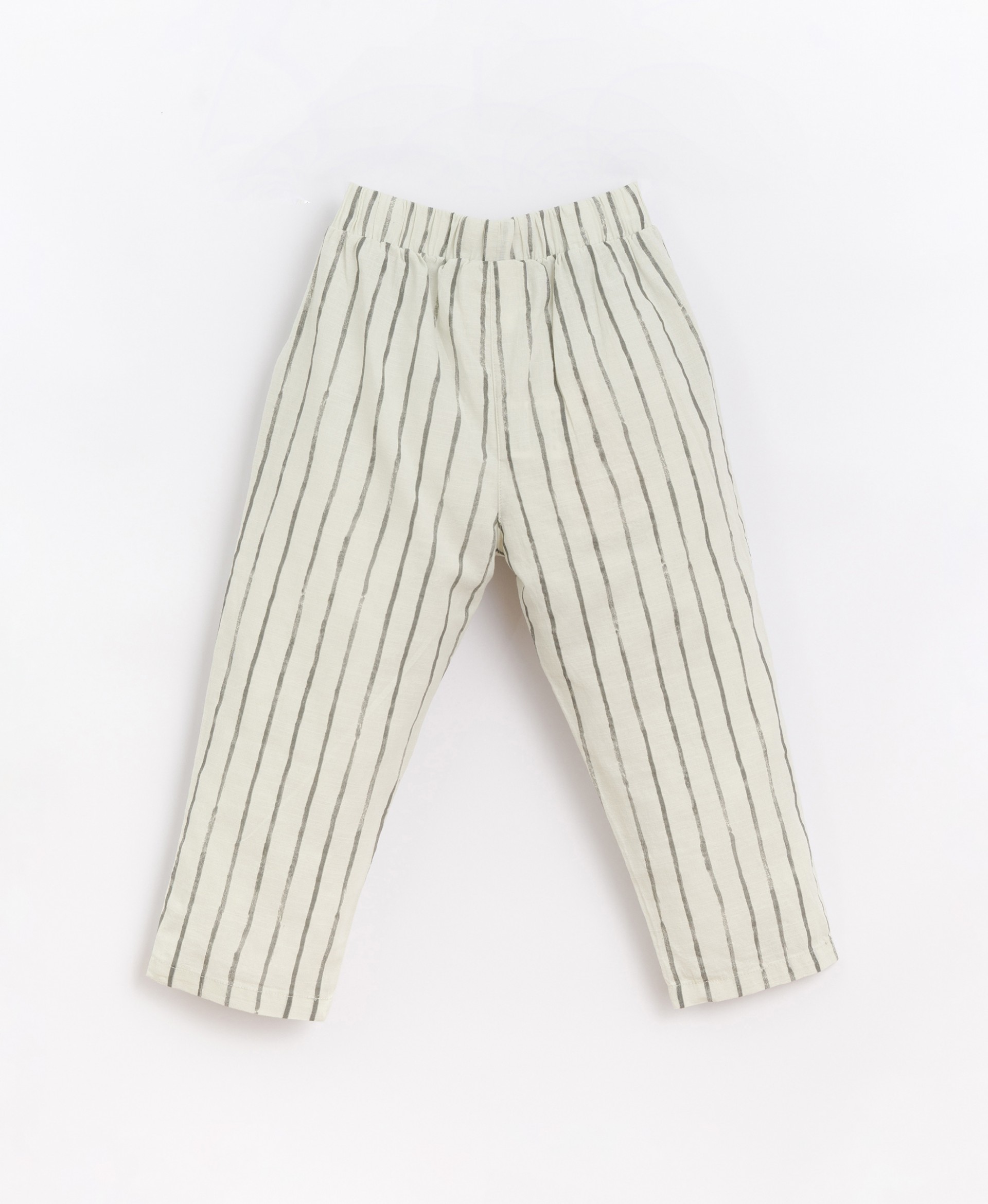 Pants in striped fabric | Basketry