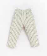 Pantalones de tela a rayas| Basketry