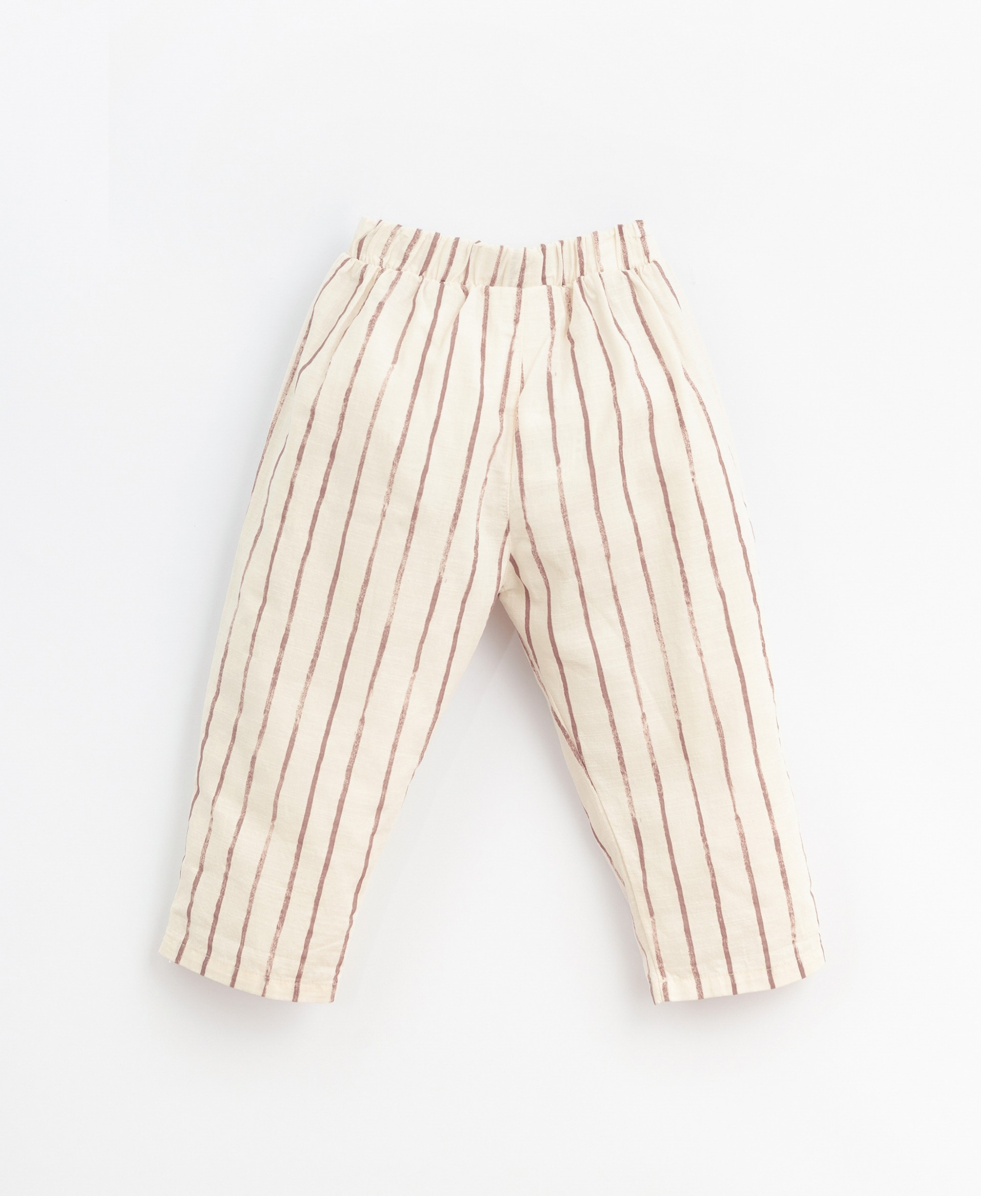 Pantalones de tela a rayas| Basketry