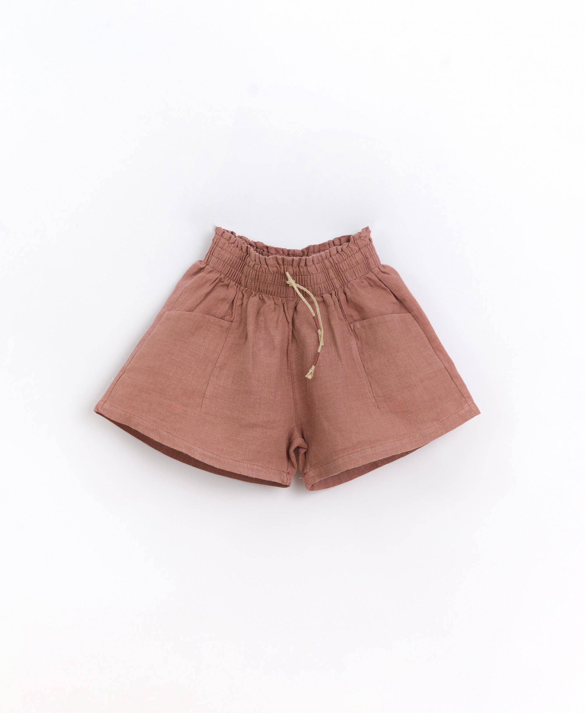 Shorts with pockets and decorative drawstring | Basketry