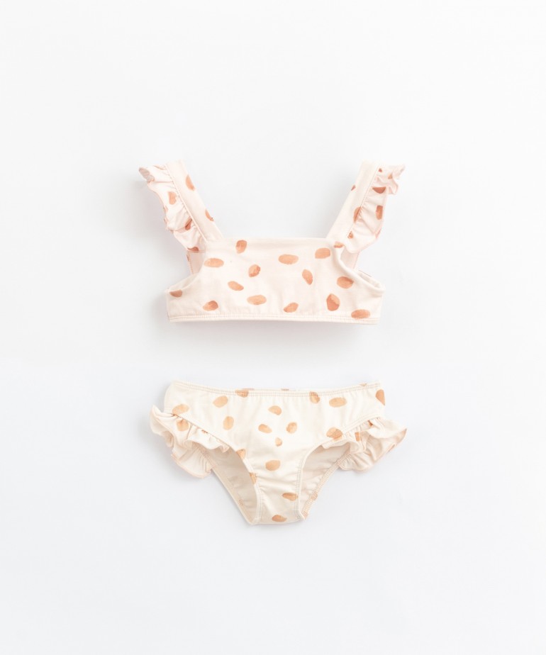 Bikini in printed organic cotton