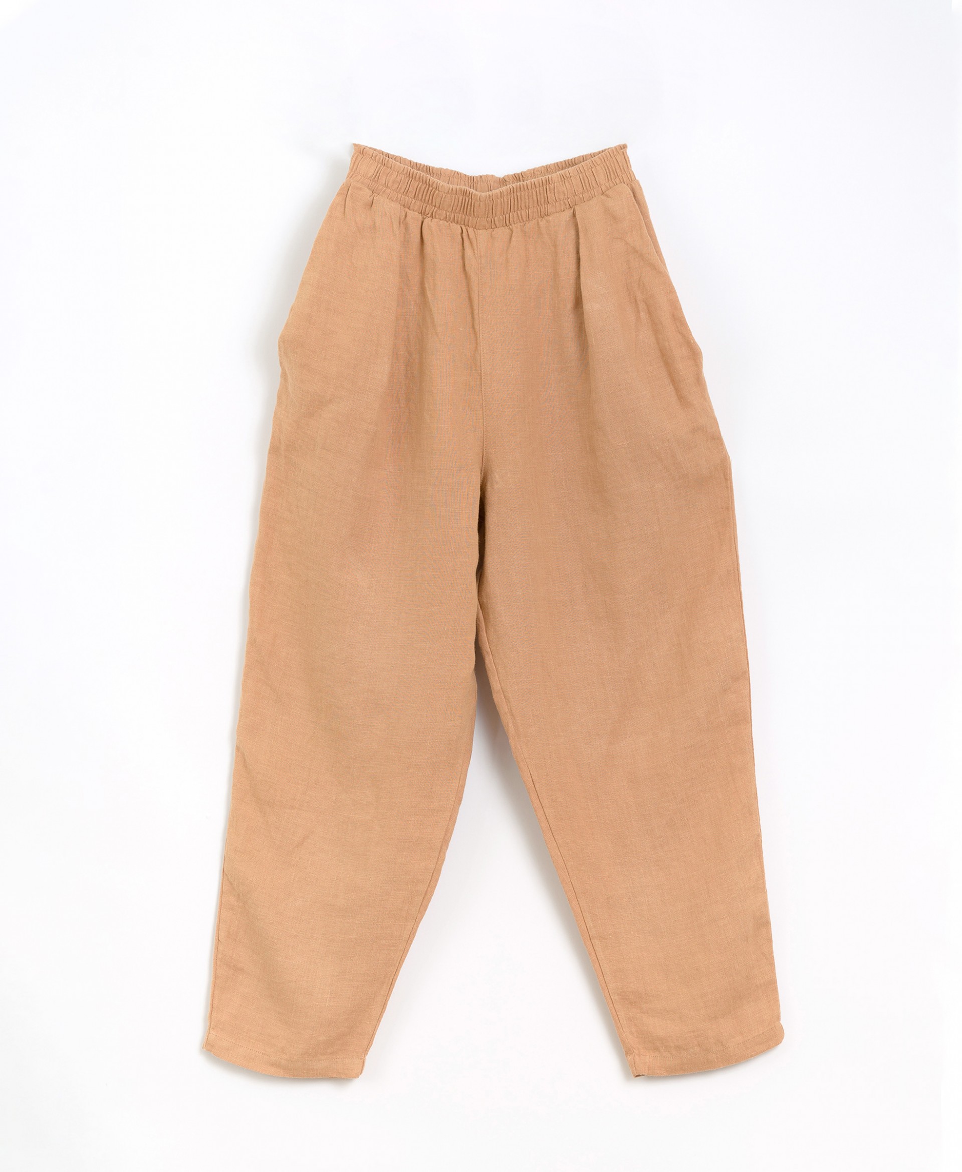 Linen pants with elastic waist | Basketry