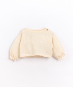 Camisola em algodão orgânico com abertura no ombro | Basketry