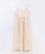 Linen dress with straps | Basketry