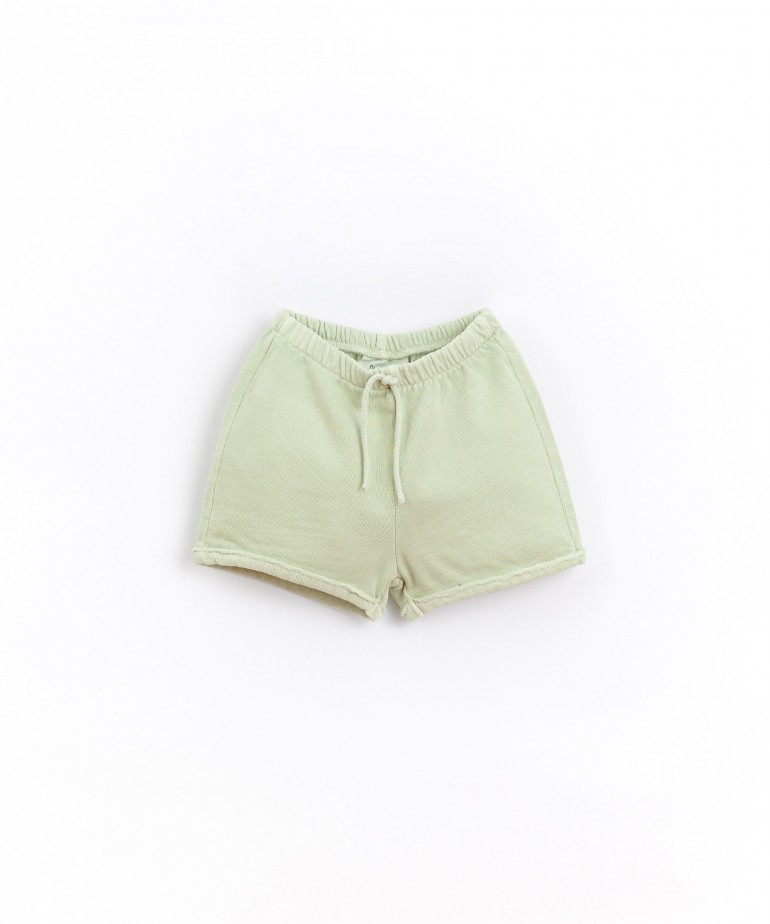 Shorts in jersey with decorative pullstring