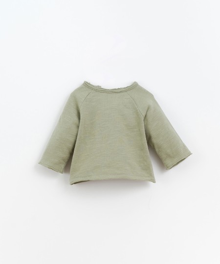 T-shirt in mixture of cotton and organic cotton