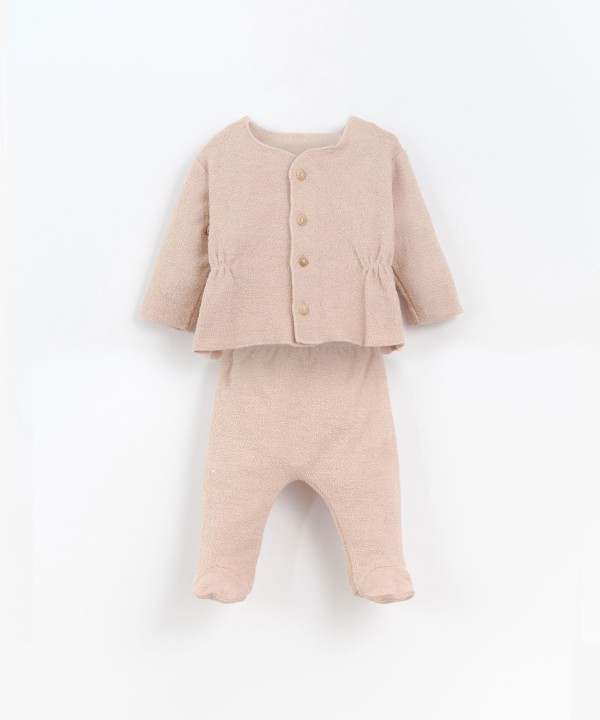 Conjunto chaqueta y pantal�n de punto peluche