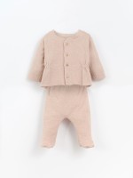 Ensemble cardigan et pantalon en maille peluche Ensemble cardigan et pantalon en maille peluche