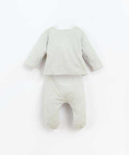 Completo golfino e pantaloni in peluche