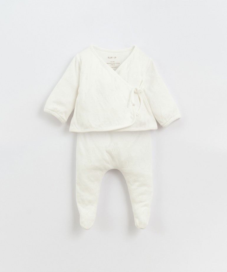 Organic cotton jersey and trouser outfit 