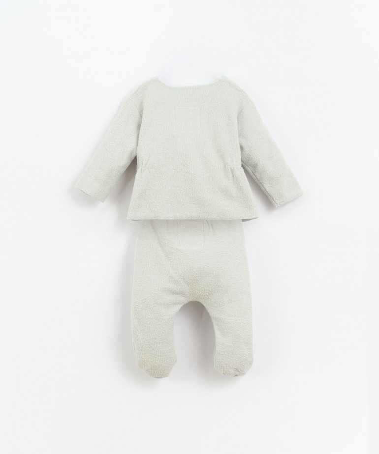 Conjunto chaqueta y pantaln de punto peluche