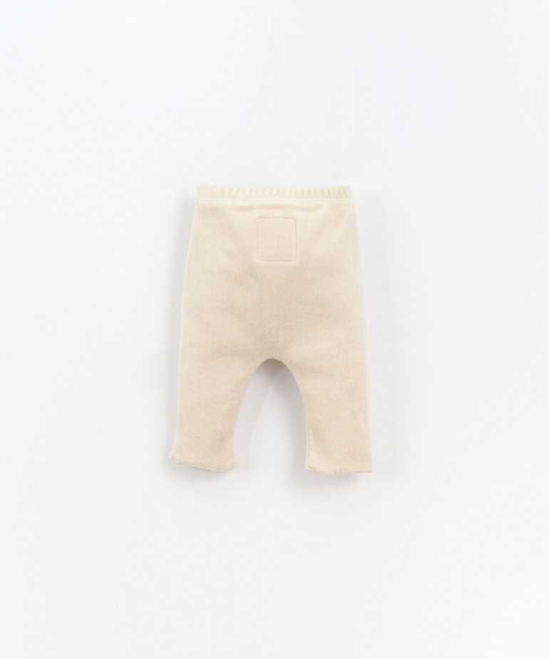 Organic cotton fleece trousers