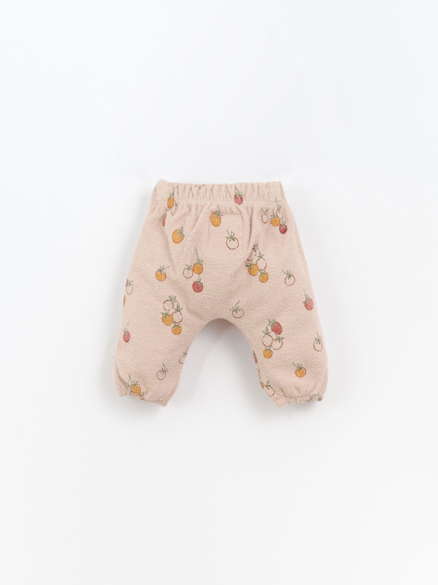 Pantaloni in cotone organico con stampa a pomodorini