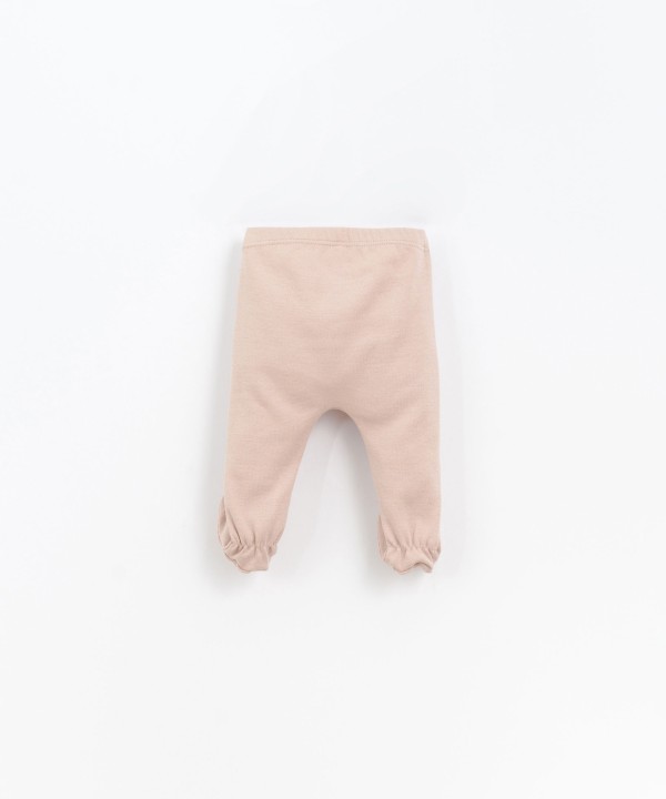 Leggings with localised print