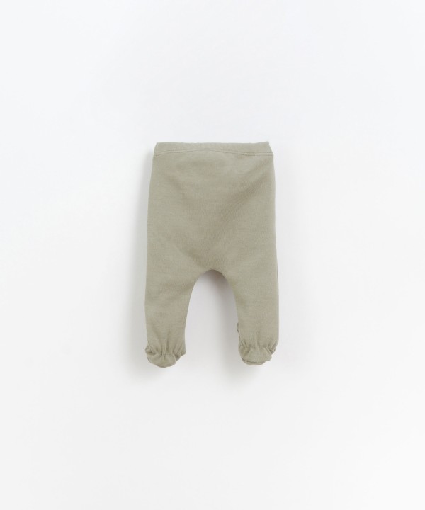 Leggings com estampado localizado