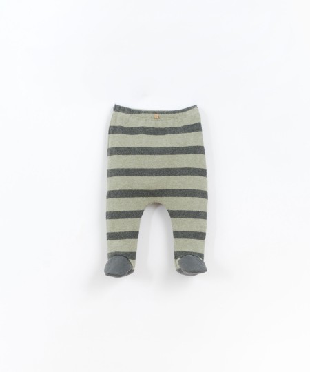 Striped leggings with feet - Image product