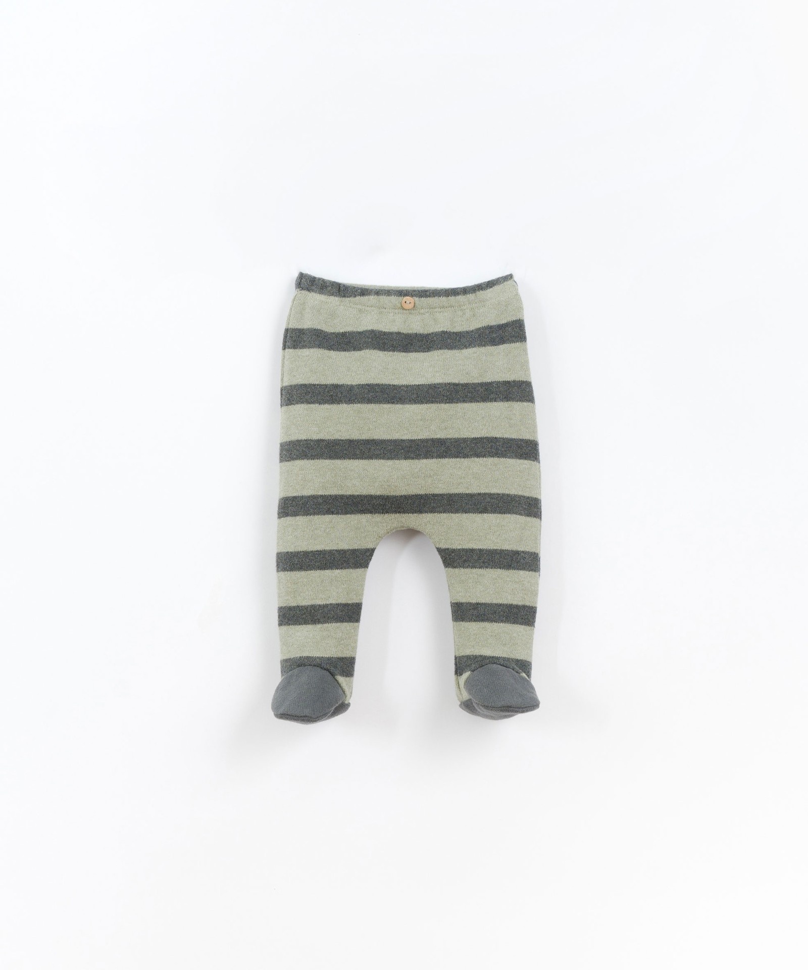 Leggings a righe con piedino