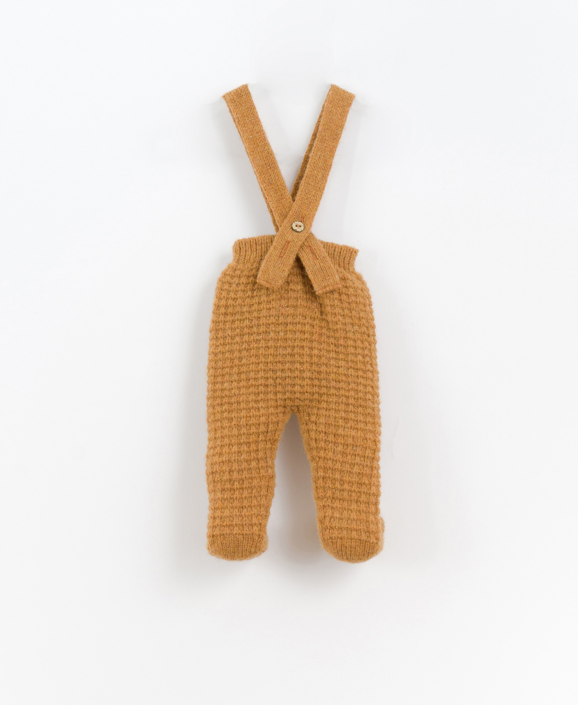 Pantalón de punto tricotado con tirantes | Culinary