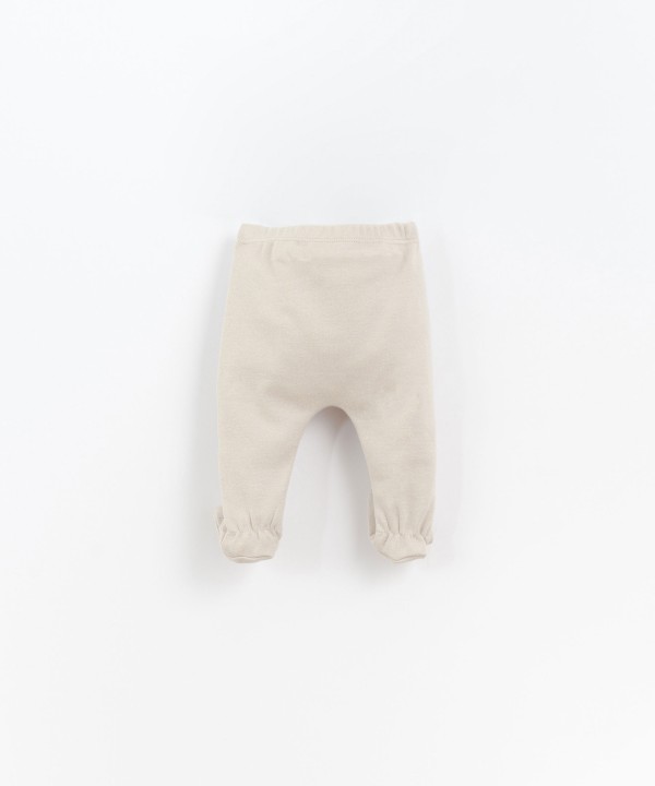 Leggings com estampado localizado