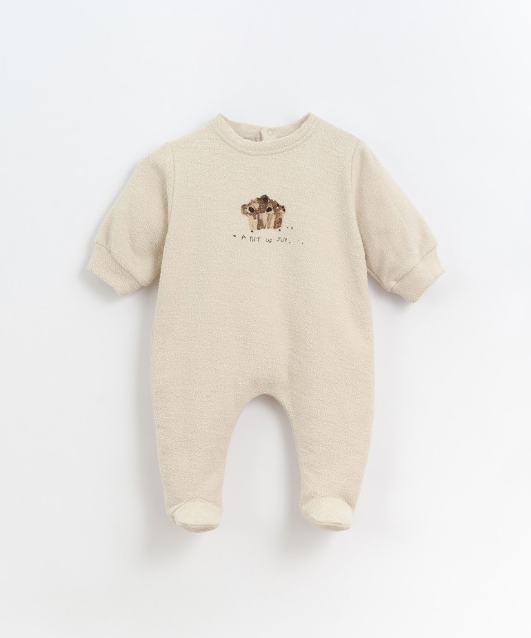 Organic cotton pyjamas with embroidered detail