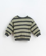 Striped jersey with fleece on the inside | Culinary