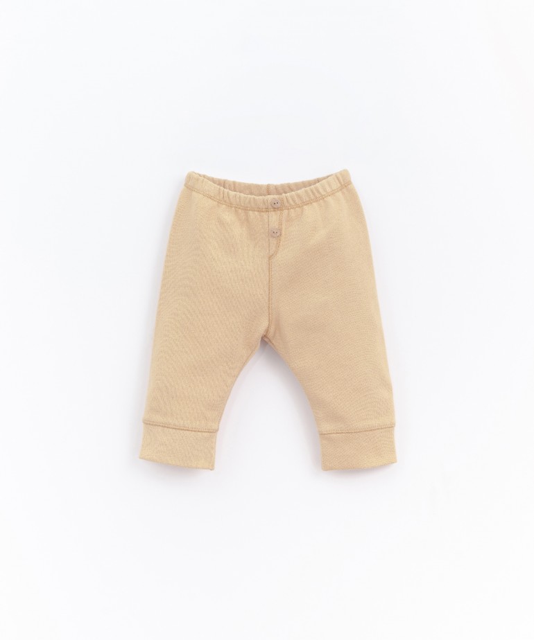 Leggings in mixture of organic cotton and recycled cotton