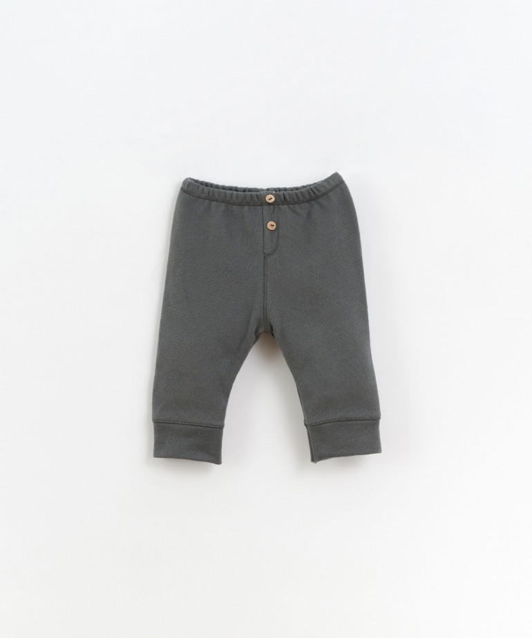 Leggings in mixture of organic cotton and recycled cotton
