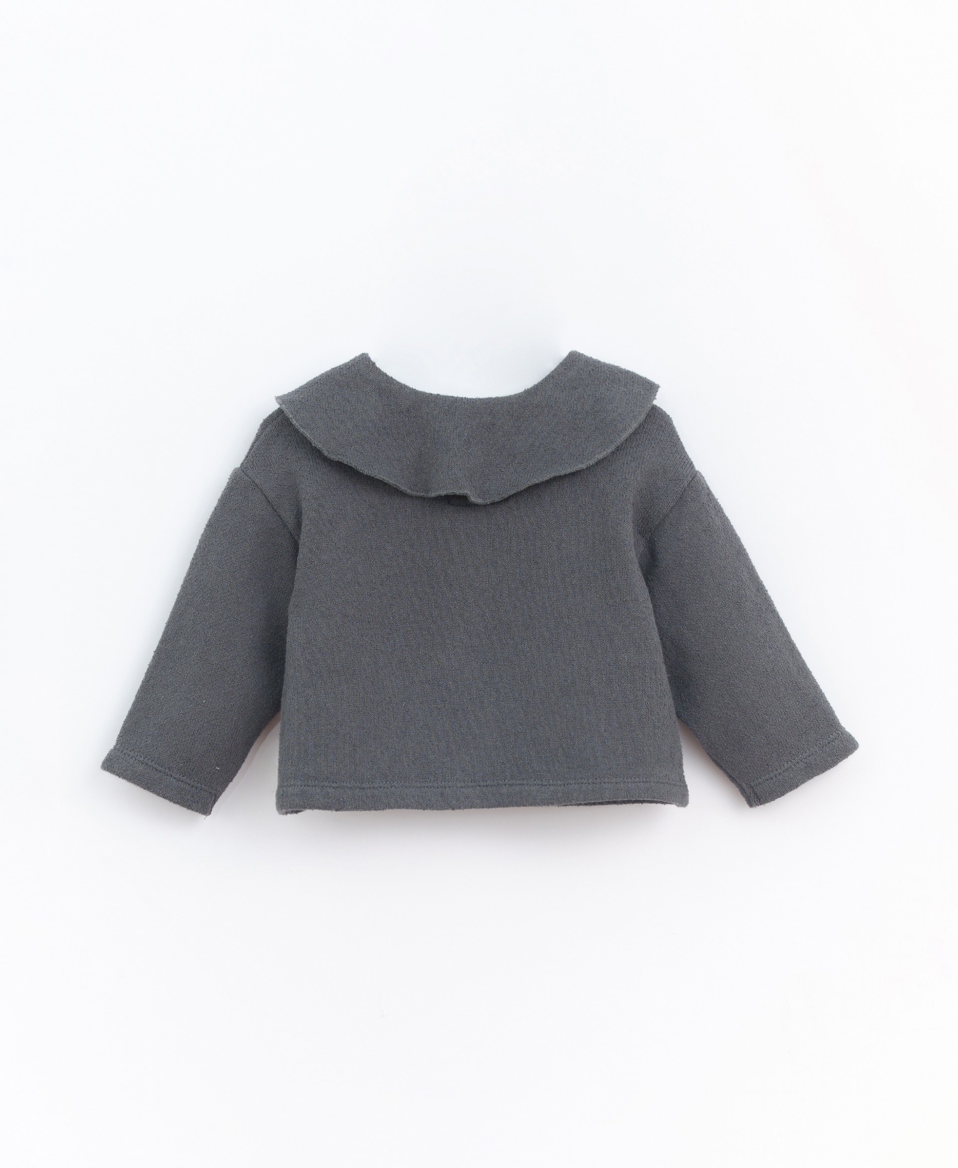 Jersey knit jacket with neck | Culinary