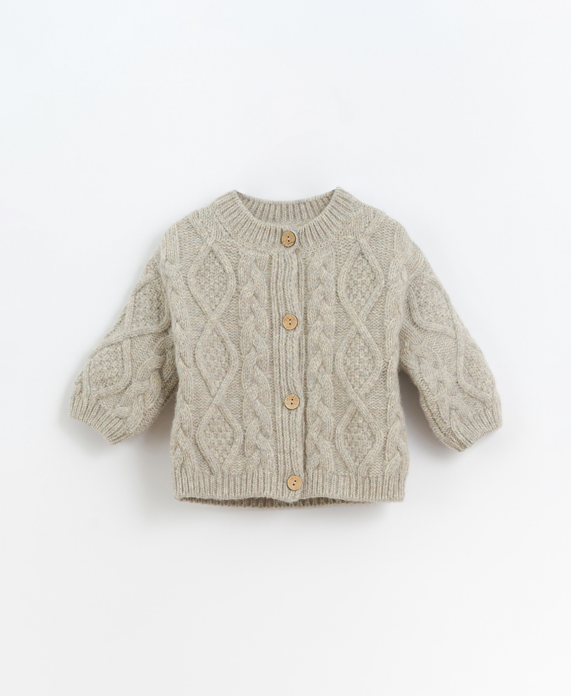Knitted Jacket with coconut buttons | Culinary
