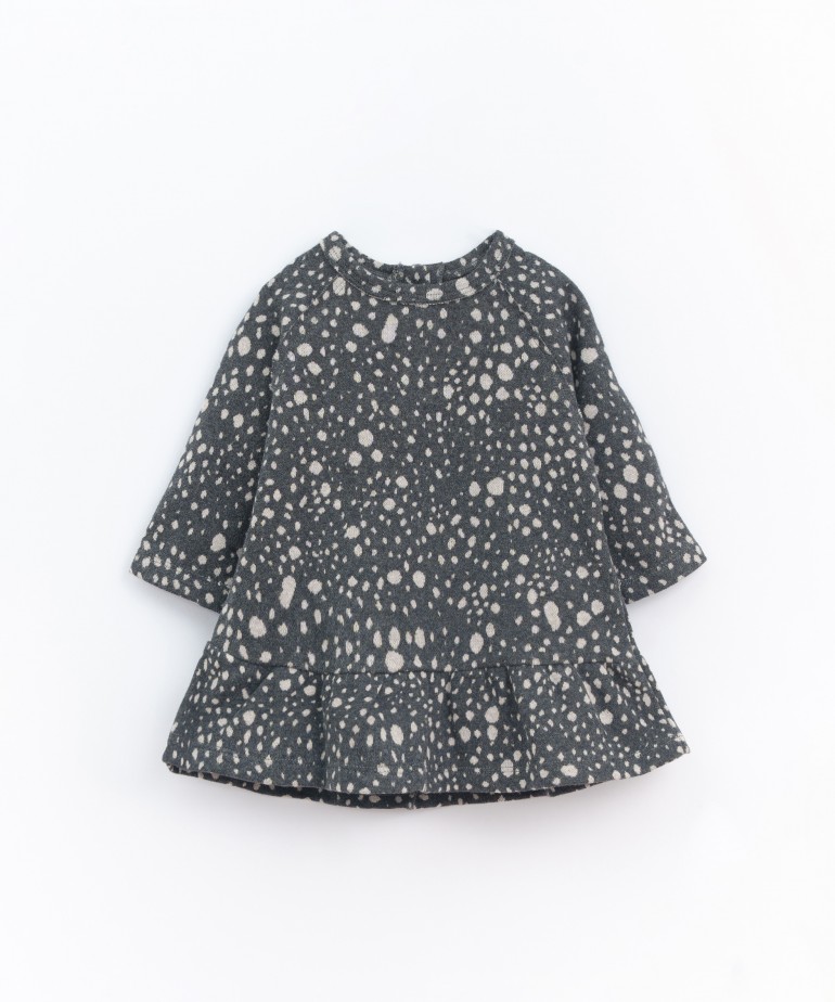 Dress in organic cotton with pattern 