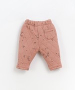 Jersey stitch trousers with print | Culinary