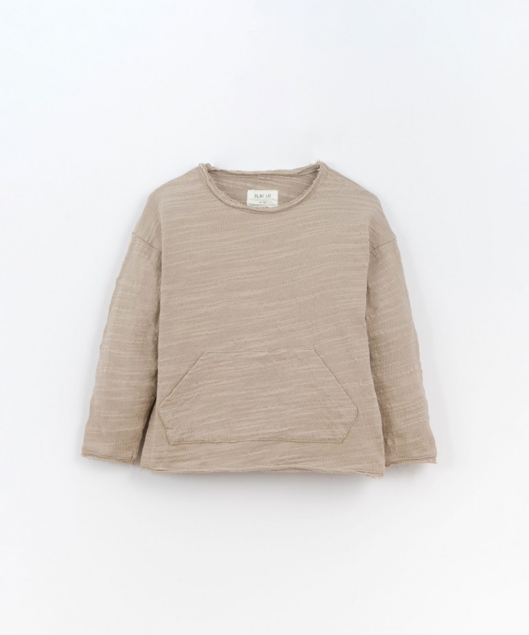 Jersey made of a mixture of organic cotton and recycled cotton