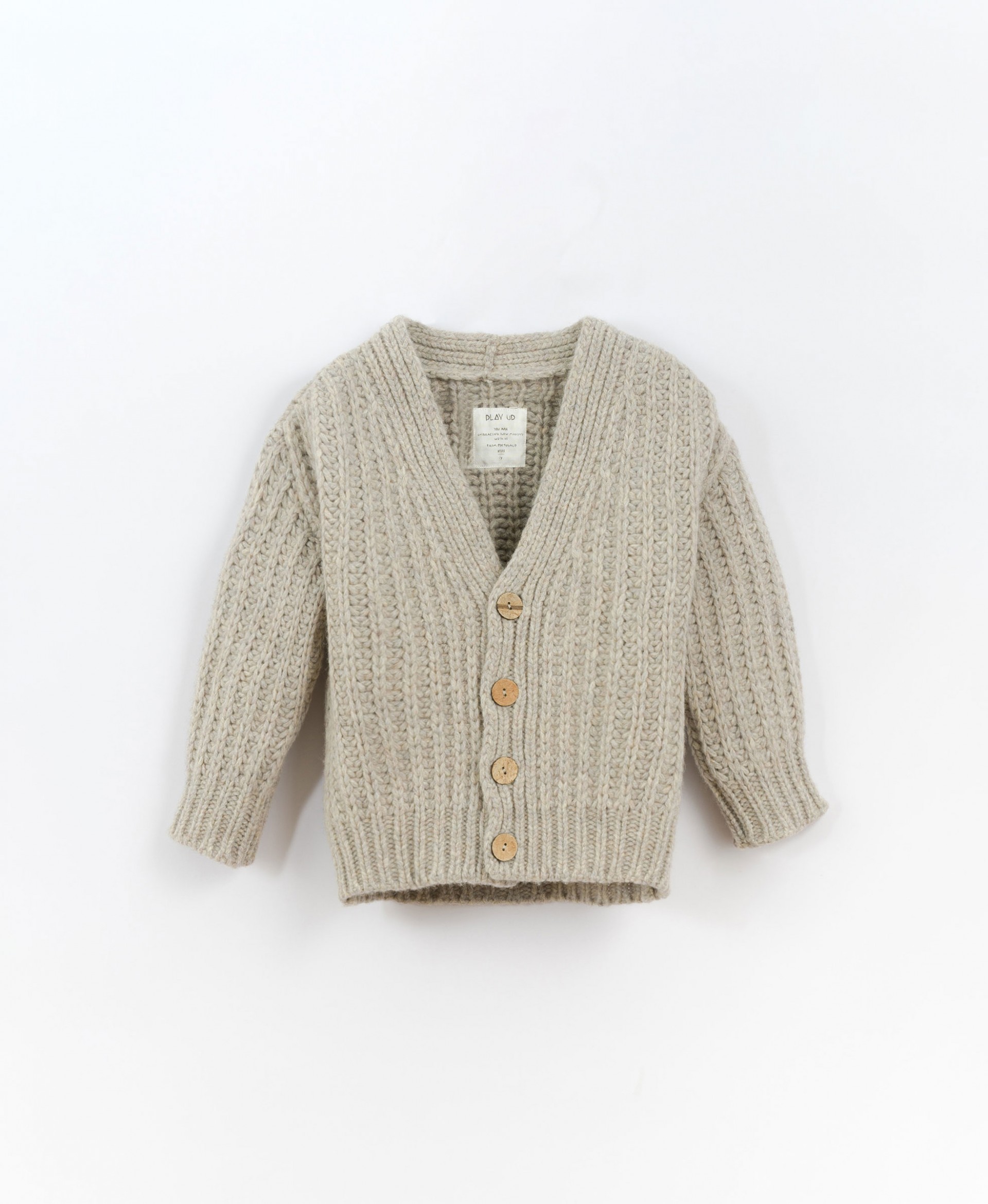 Knitted jacket with buttons | Culinary