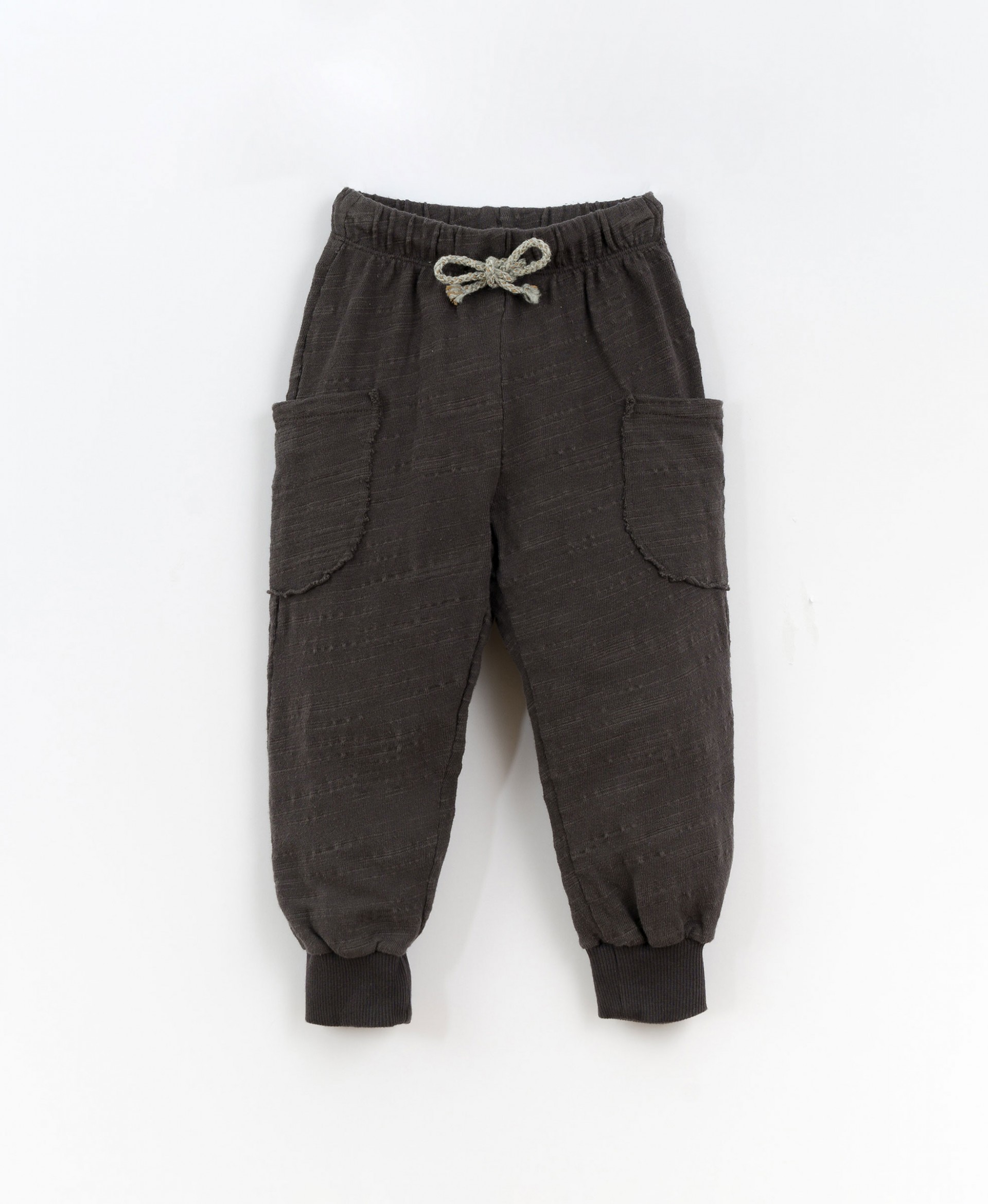 Jersey stitch trousers made of recycled fibres | Culinary