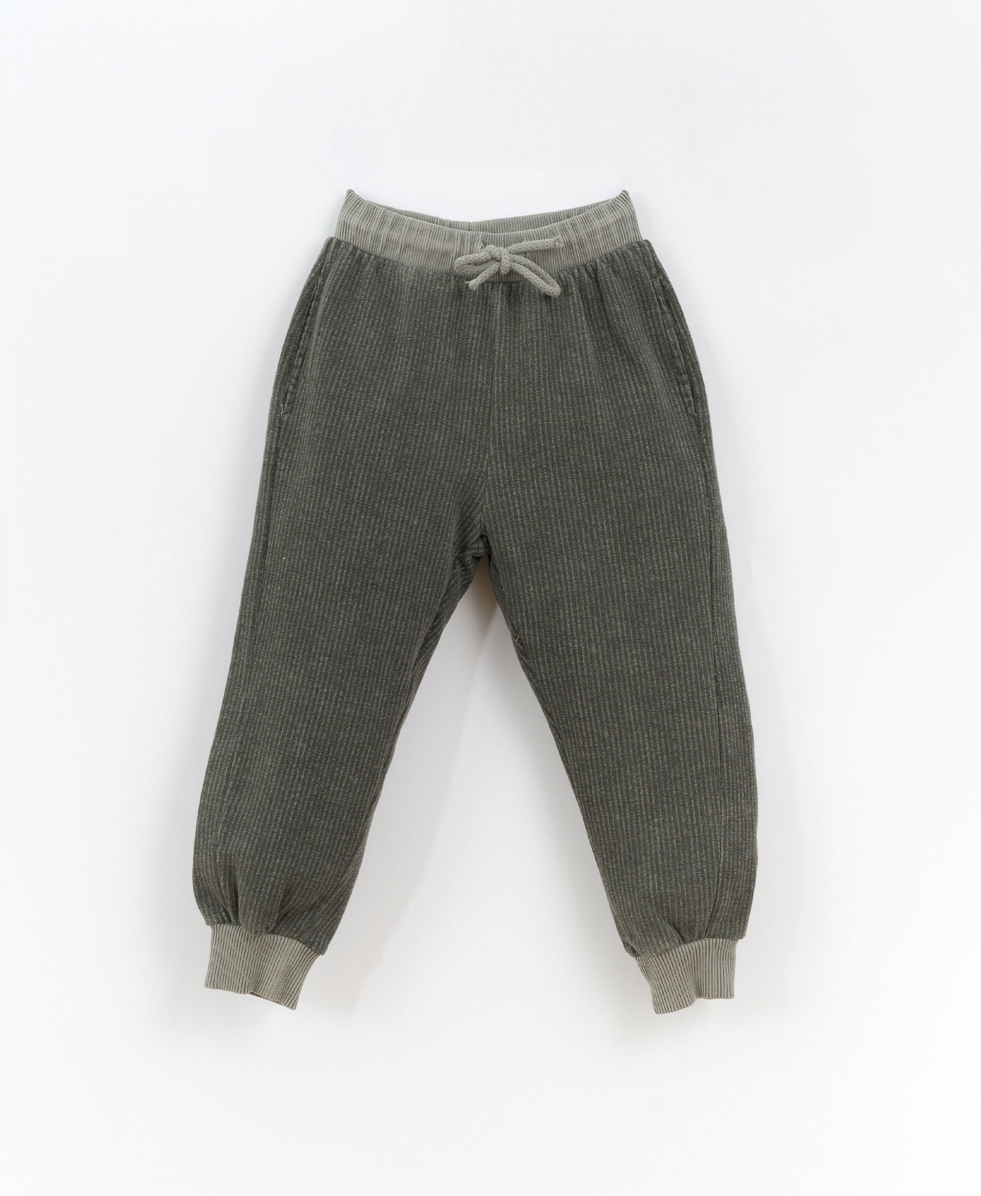 Naturally dyed jersey knit trousers | Culinary