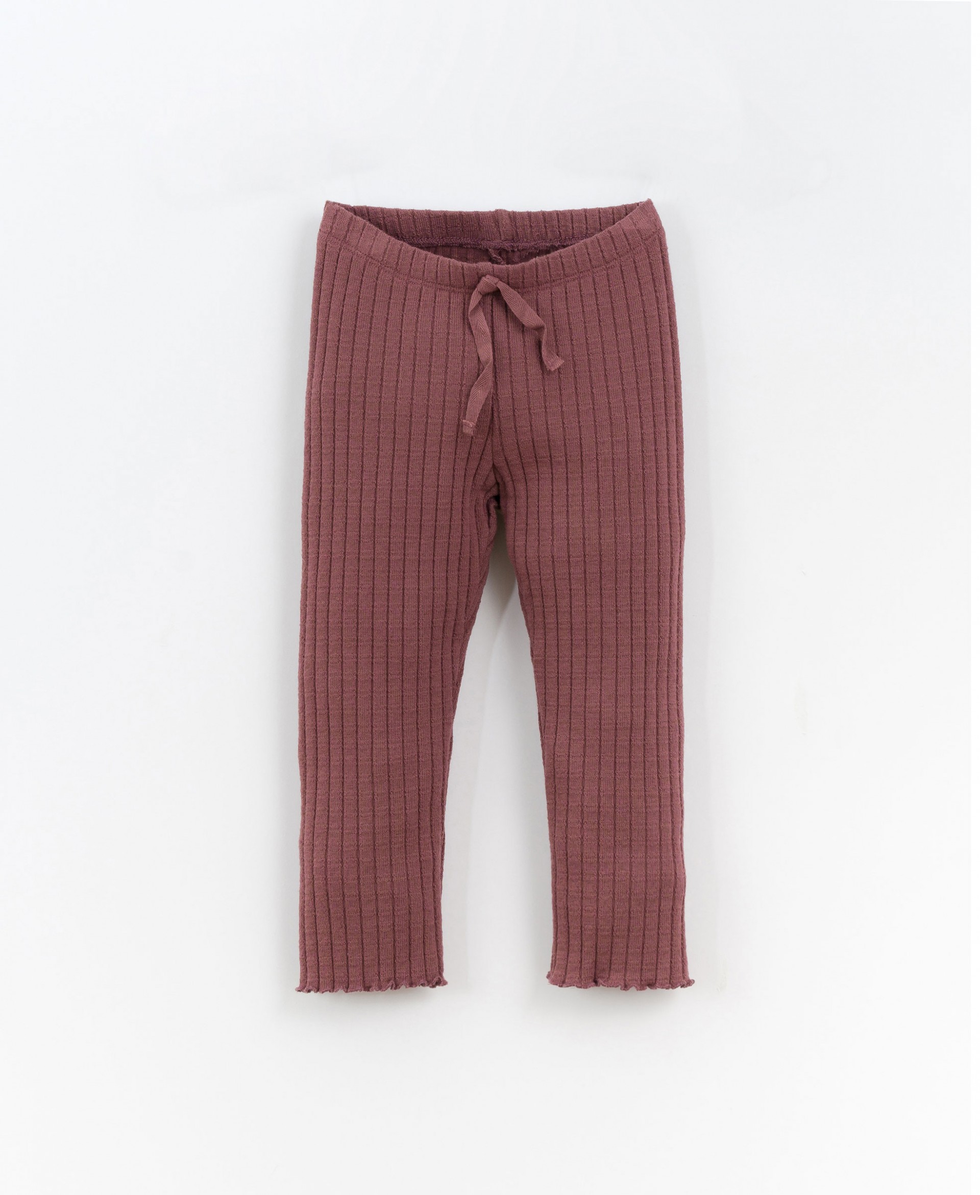 Jersey-stitch leggings with ribbing | Culinary