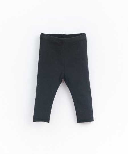 Jersey stitch leggings with recycled cotton - Image product