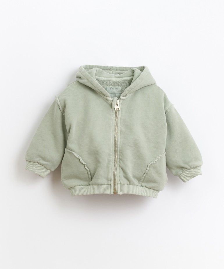 Jacket in mixture of cotton and organic cotton