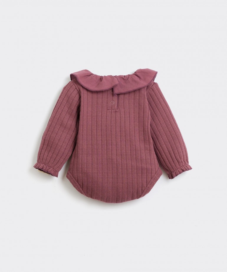 Body avec dtail col en tissu