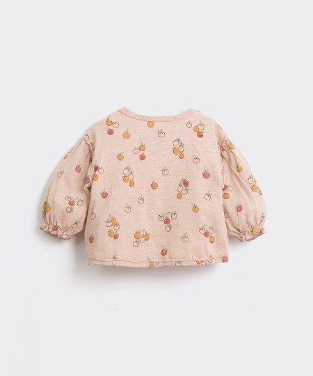 T-shirt en coton biologique imprimé tomates