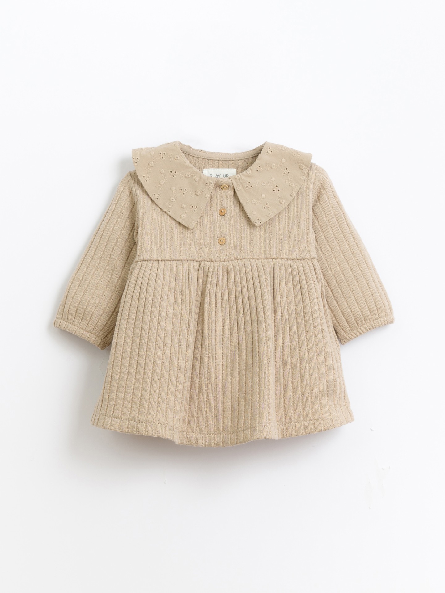 Robe avec col en broderie anglaise