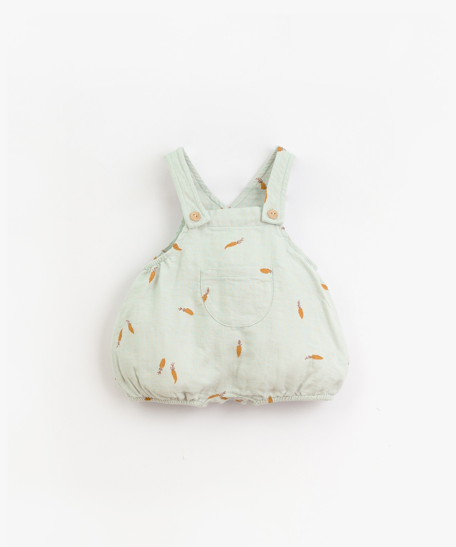 Short jumpsuit with carrots print