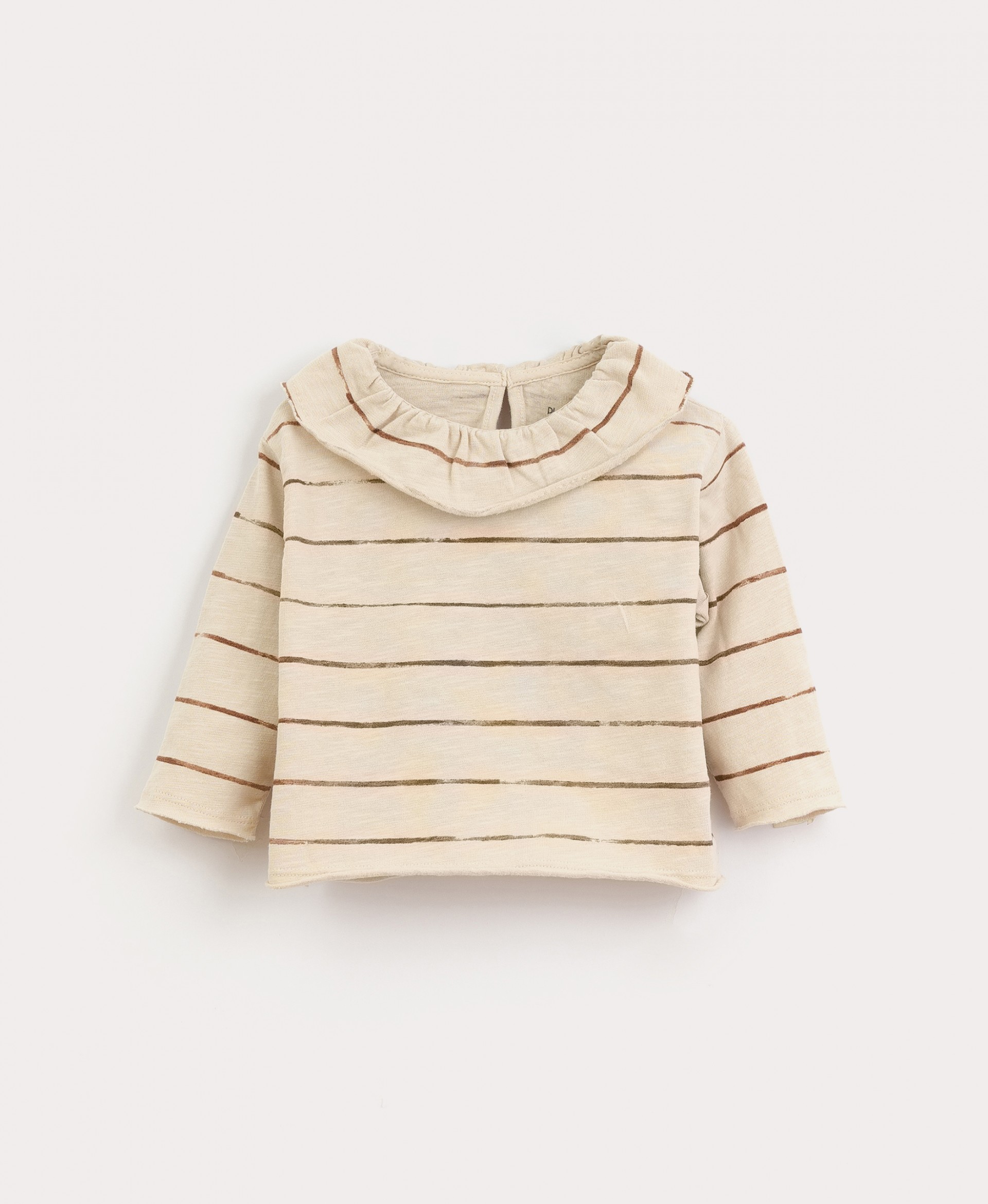 Striped T-shirt with fleece on the inside | Culinary