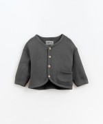 Jersey-stitch jacket with fleece on the inside | Culinary