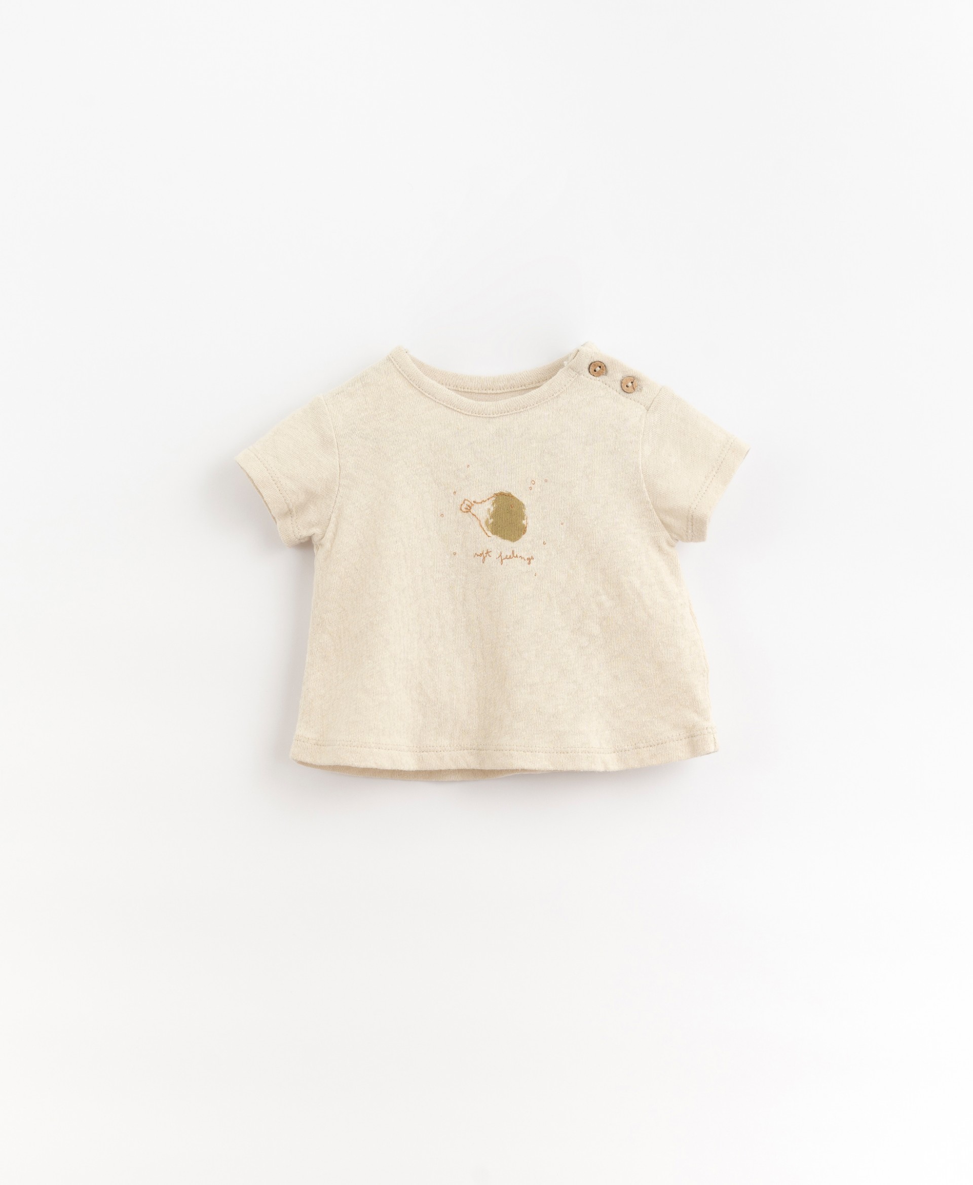 T-shirt in with mixture of organic cotton and linen | Organic Care