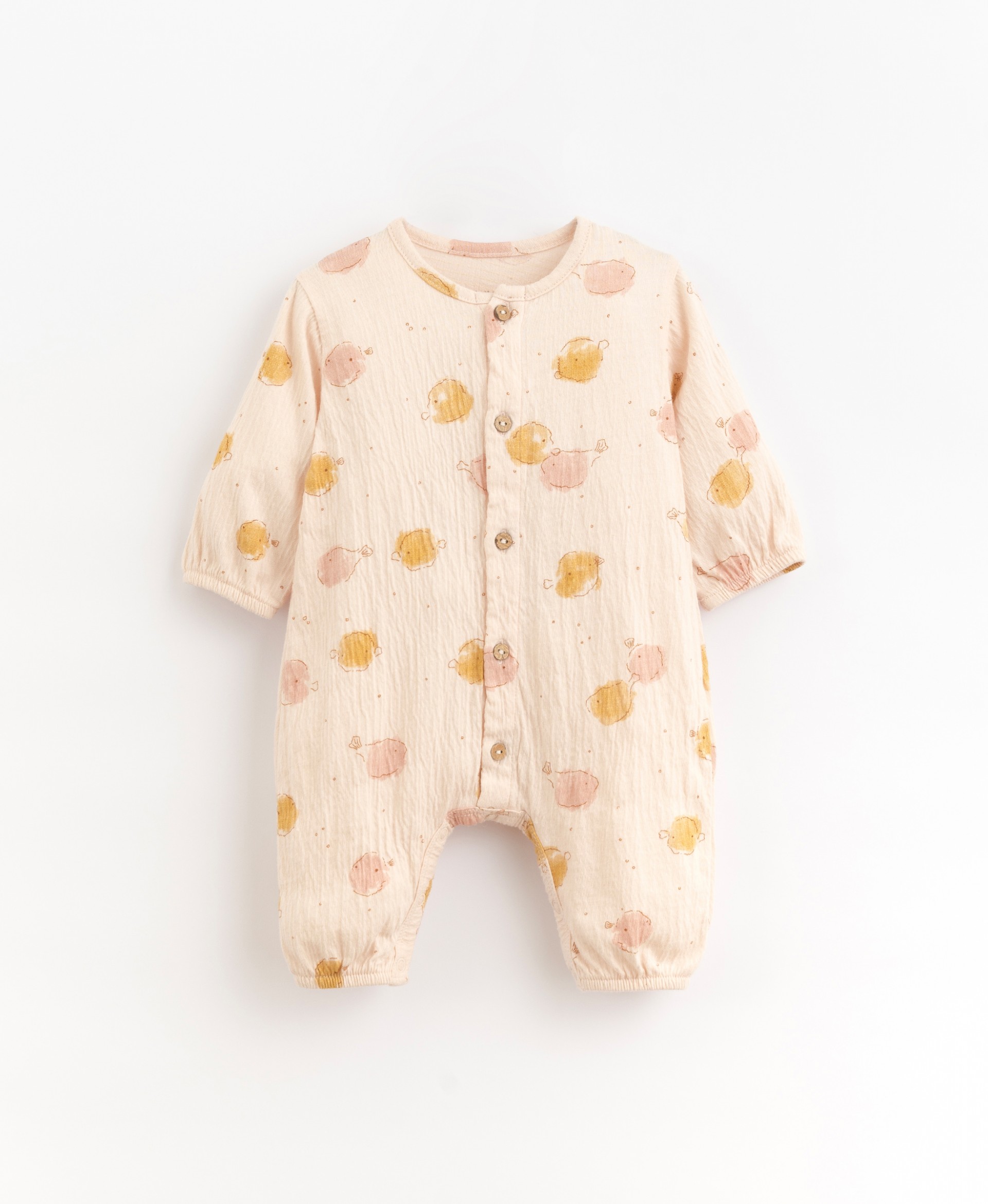 Cotton Jumpsuit For Girls with Two Silly Goats Print – Story Tailor