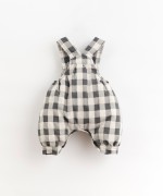 Woven jumpsuit with vichy pattern | Organic Care