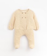 Jersey-stitch outfit with knitted effect | Organic Care