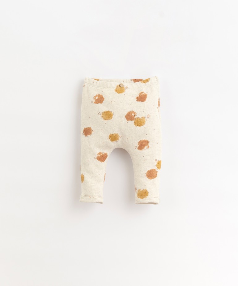 Leggings in mixture of organic cotton and cotton 