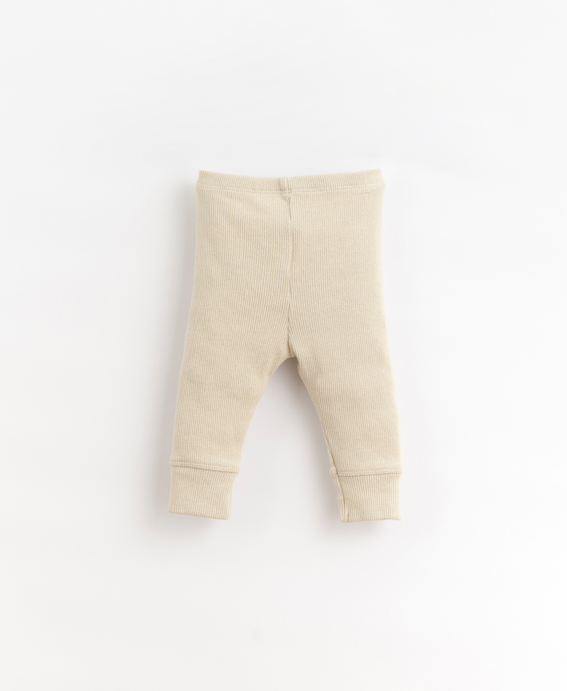 Ribbed leggings with decorative button | Organic Care